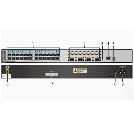 华为交换机S5720S-28X-LI-AC华为24千兆电4SFP+万兆光口交换机